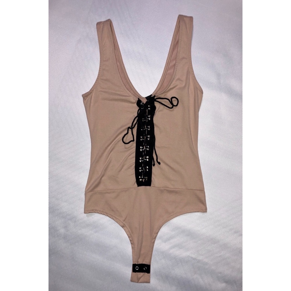 Windsor Nude Tie-Up Bodysuit